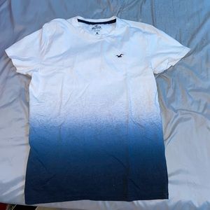 Blue to white ombré Hollister T shirt